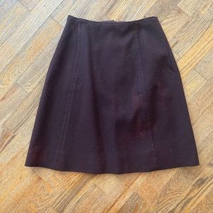 Vintage 60s Pandora Costume Maker Brown Wool Skirt